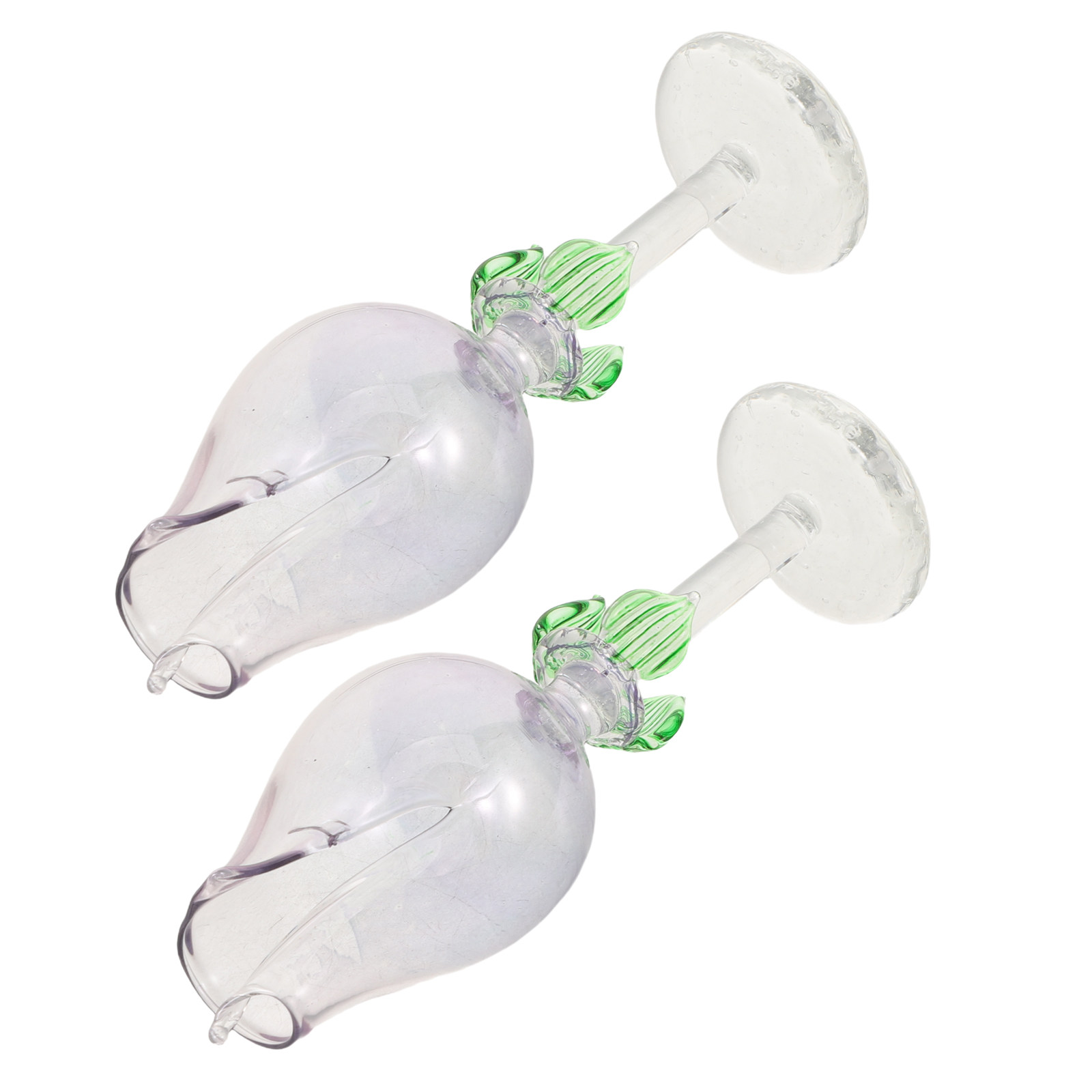 Home Decor Glass - 2Pcs Flower Shaped Glass Essential Oil