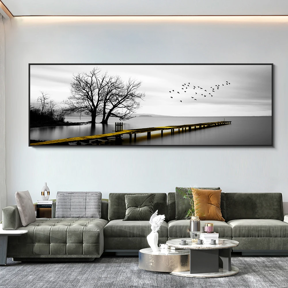 Home Decor Minimal - Modern, Minimalist, Wall Art, Landscape Seaside