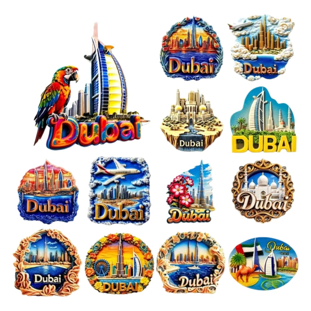 Home Decor Uae - 3D Resin Dubai Fridge Magnet UAE