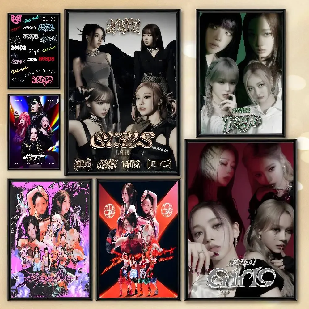 Home Decor Living Room Ideas - Girl Group Kpop A-Aespa Poster Multi-Purpose