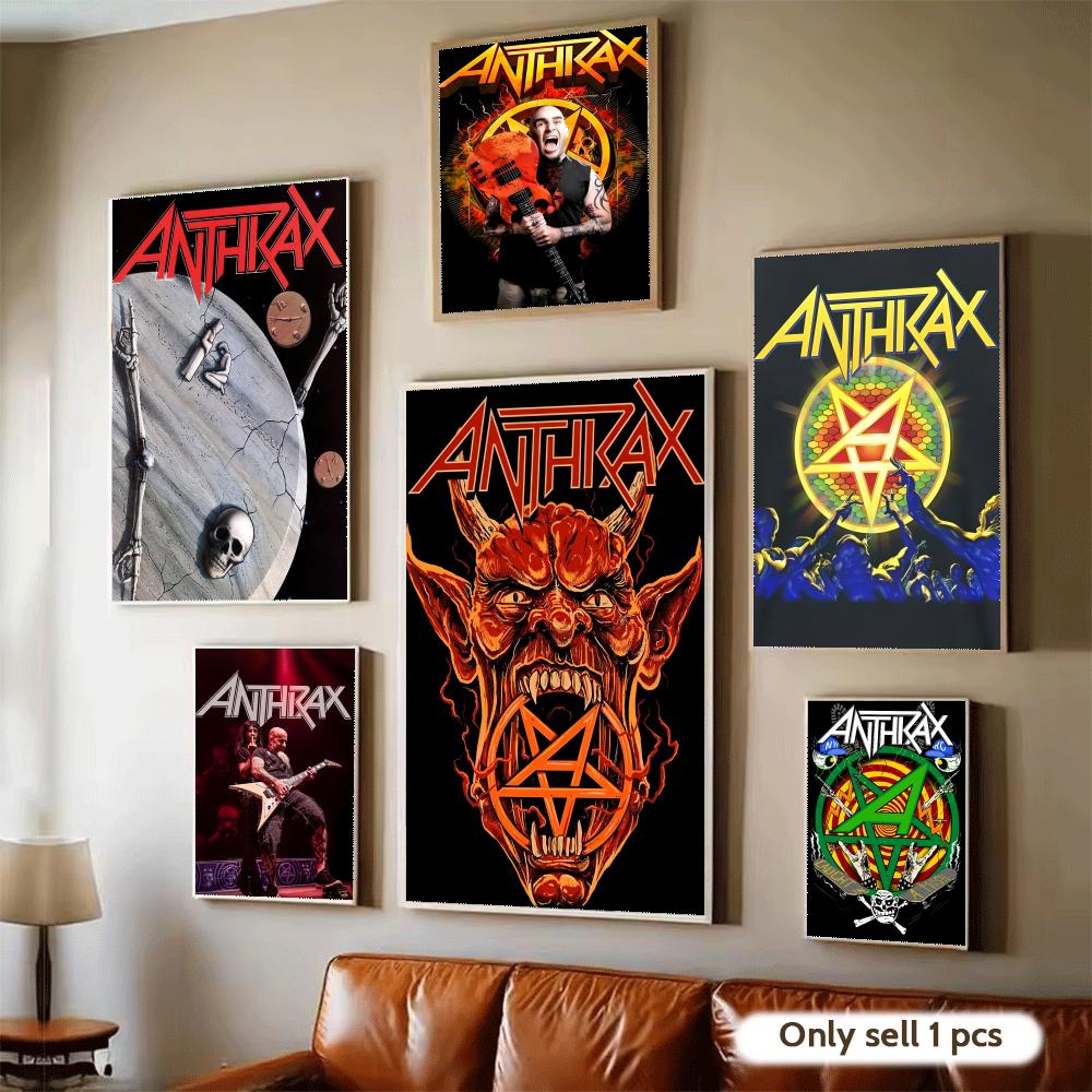 Heavy Metal A-Anthrax Band Pos - Home Decor Living Room Ideas 评论和价格