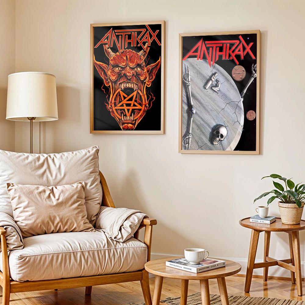 Heavy Metal A-Anthrax Band Pos - Home Decor Living Room Ideas 评论和价格