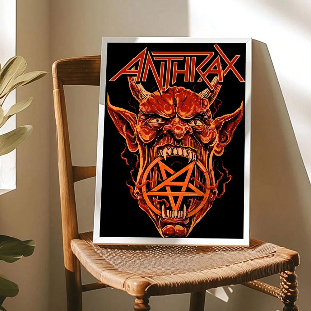 Heavy Metal A-Anthrax Band Pos - Home Decor Living Room Ideas 评论和价格
