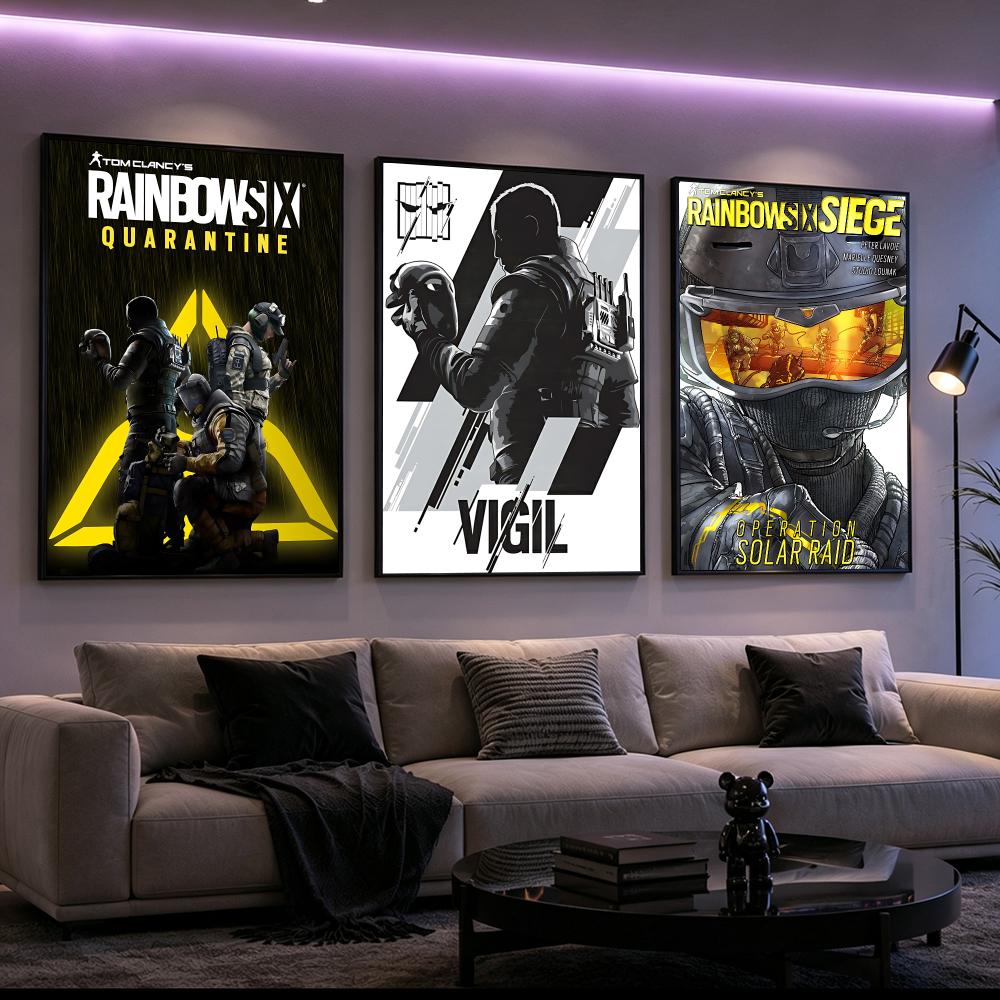 Rainbow Six Siege Poster Poste - Home Decor Living Room Ideas 评论和价格