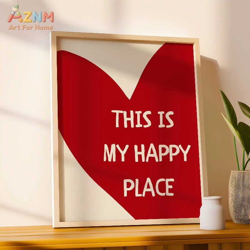 This Is My Happy Place Art Pos - Home Decor Minimal 评论和价格
