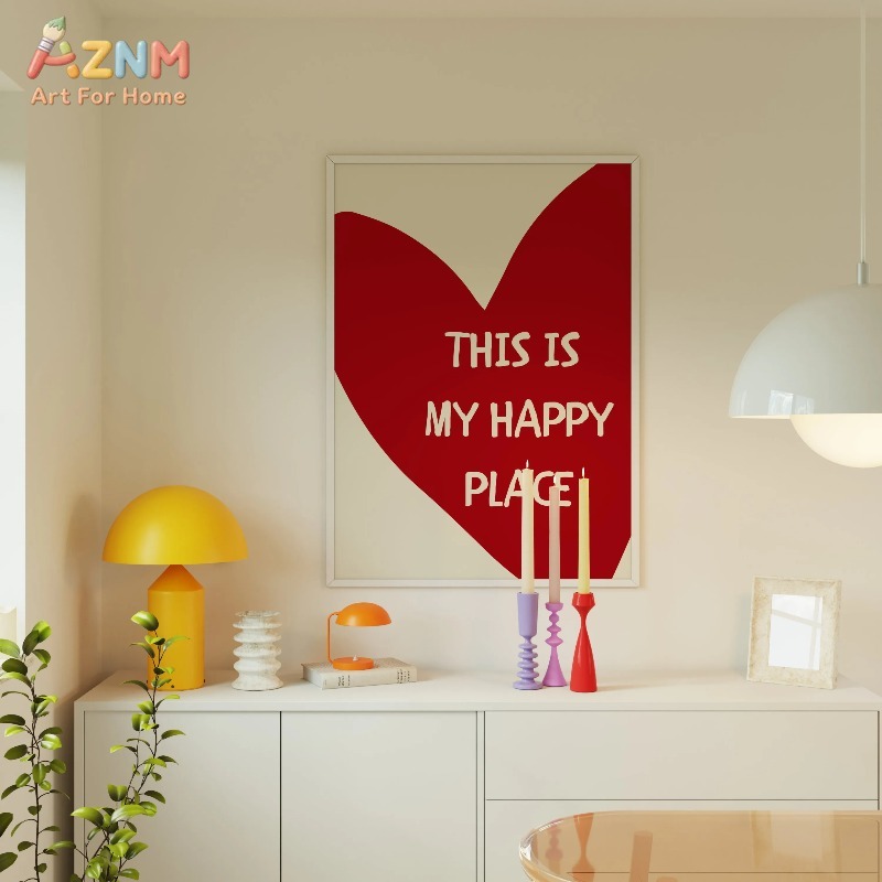 This Is My Happy Place Art Pos - Home Decor Minimal 评论和价格