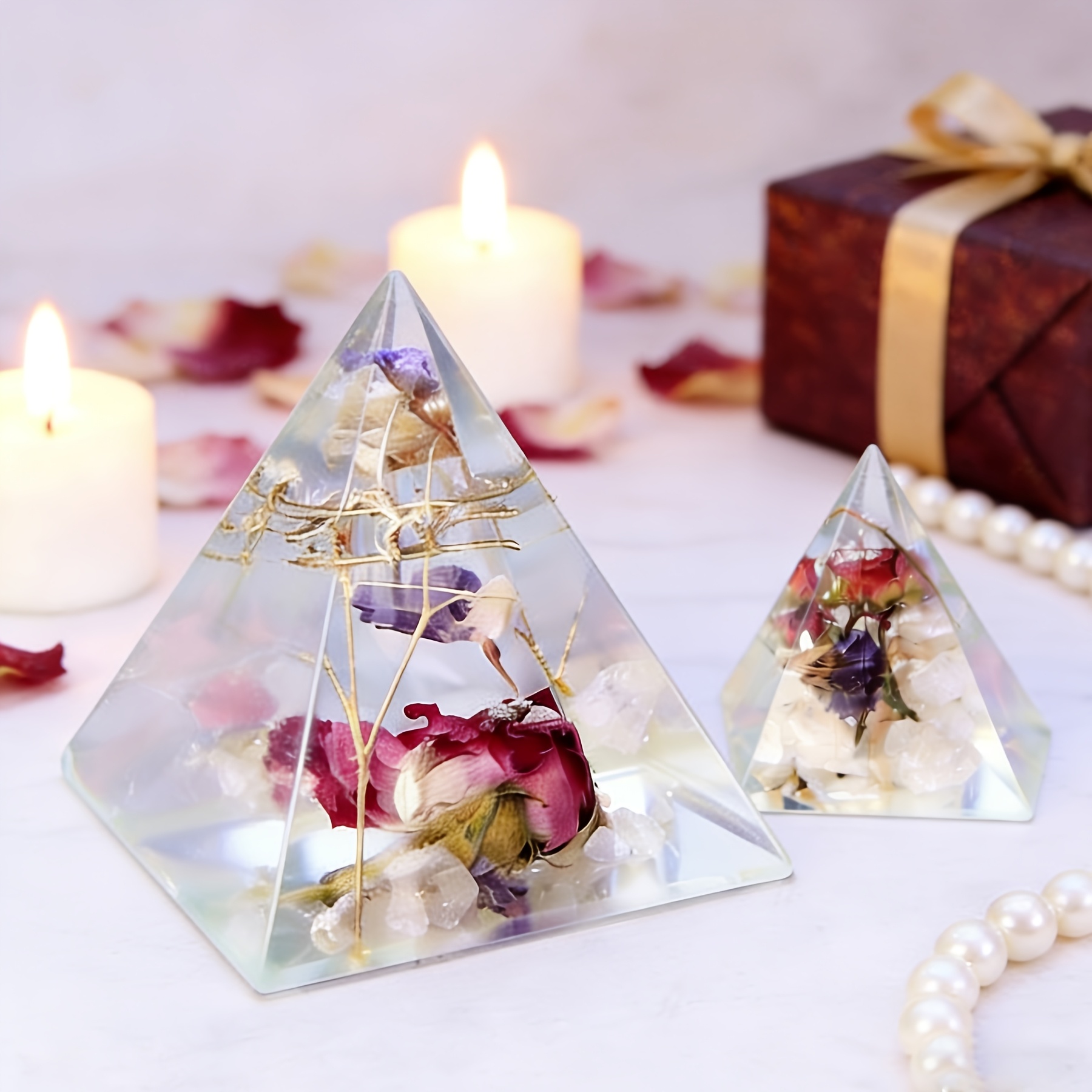 5pc - Pyramid Resin Molds of V - Home Decor Manufacturers 评论和价格