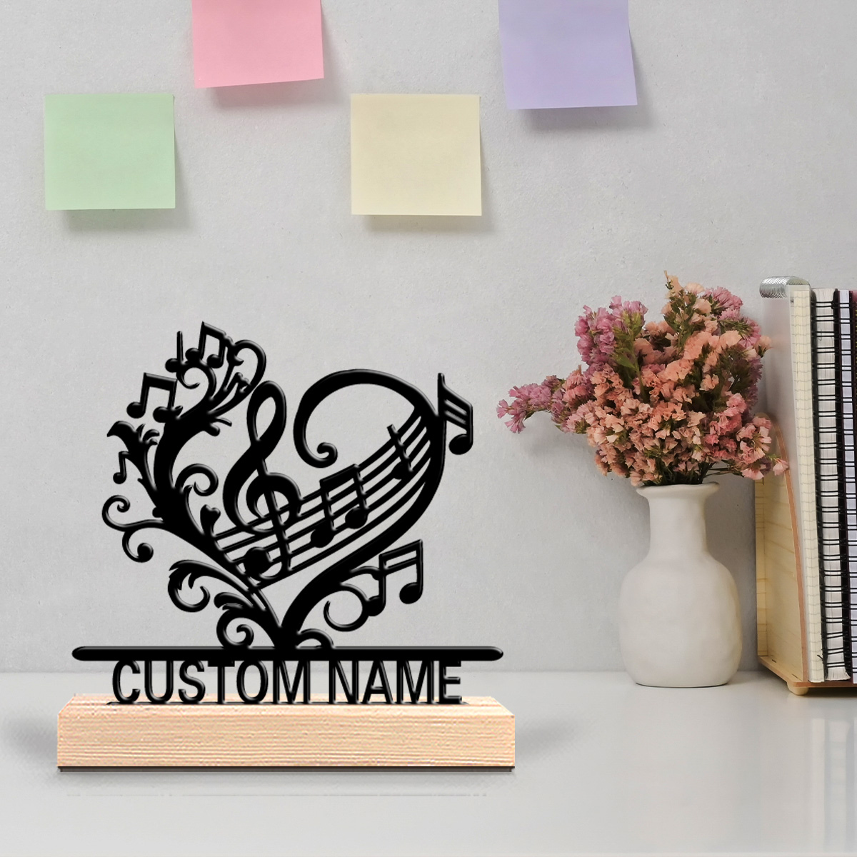 1pc music flower Custom Text M - Home Decor Flowers 评论和价格