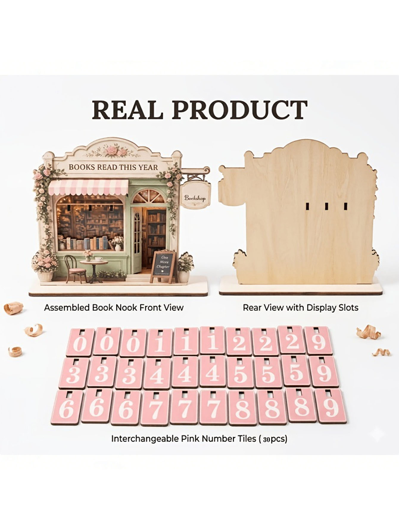 A Set of Wooden Retro Reading  - Home Decor Catalog 评论和价格