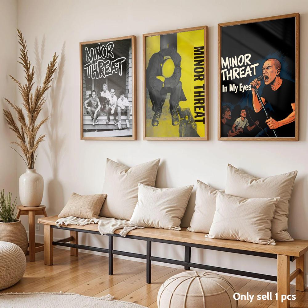 Rock Band M-Minor Threat Poste - Home Decor Living Room Ideas 评论和价格