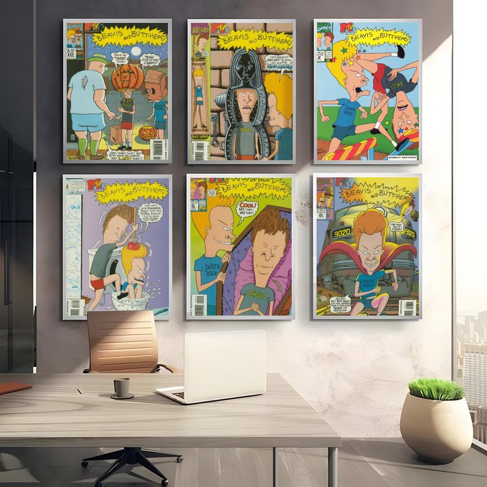 Anime B-Beavis And B-Butthead  - Home Decor Living Room Ideas 评论和价格