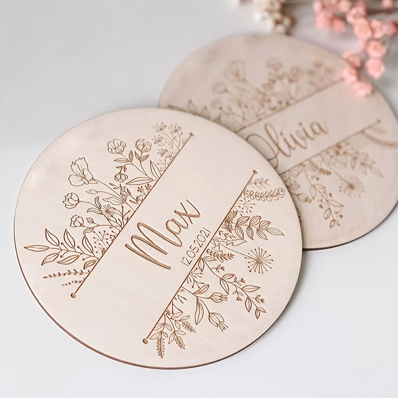 Personalized Floral Engraved N - Home Decor For Wedding 评论和价格