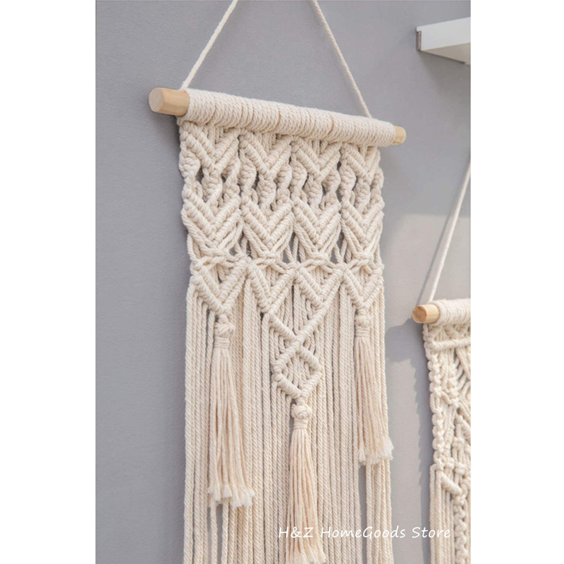 Hot Macrame Wall Hanging Tapes - Yarn Home Decor 评论和价格
