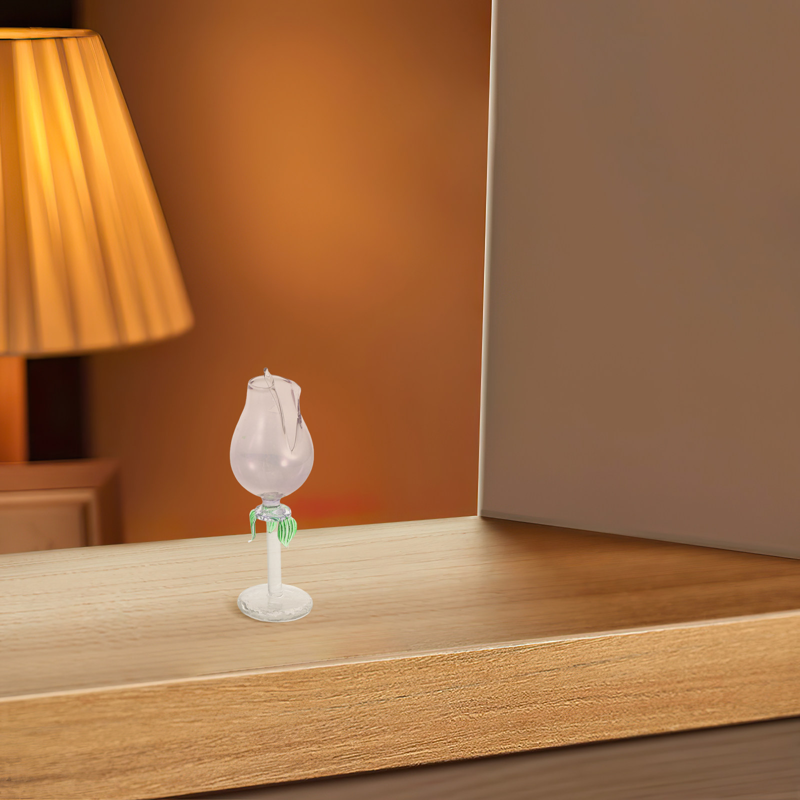 2Pcs Flower Shaped Glass Essen - Home Decor Glass 评论和价格