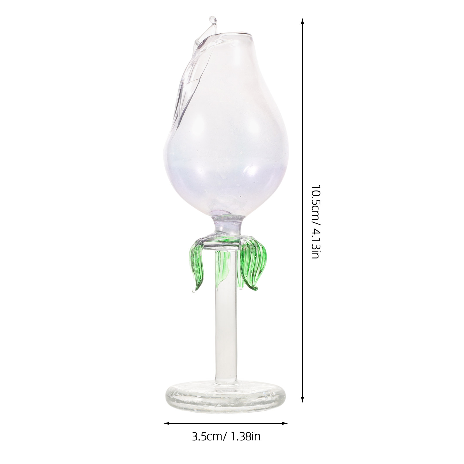 2Pcs Flower Shaped Glass Essen - Home Decor Glass 评论和价格