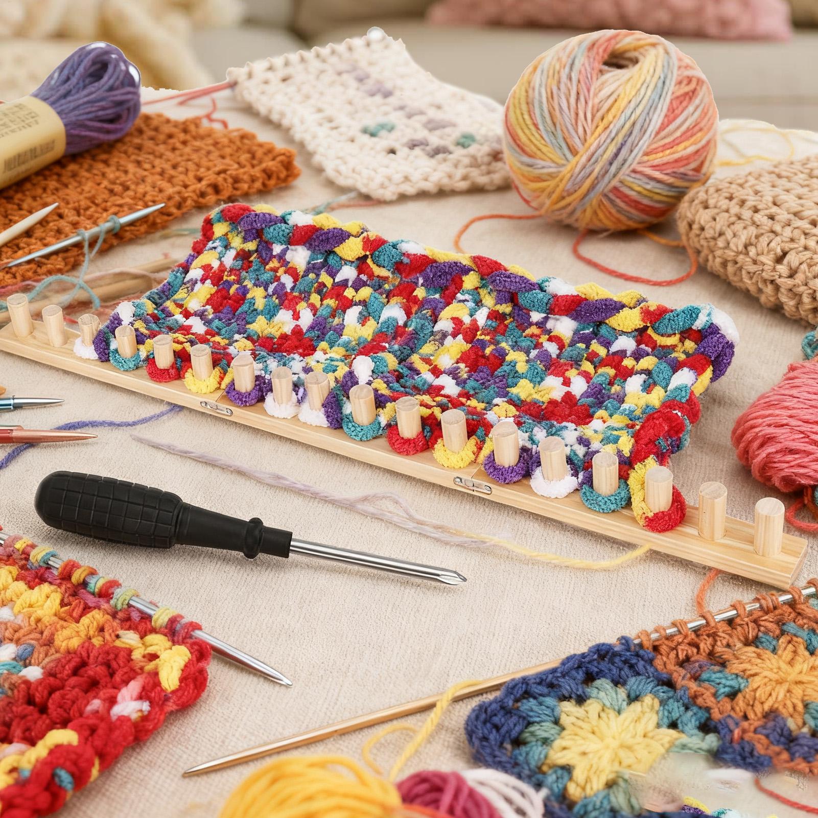Knitting Loom 35 Inch Wood Chu - Yarn Home Decor 评论和价格