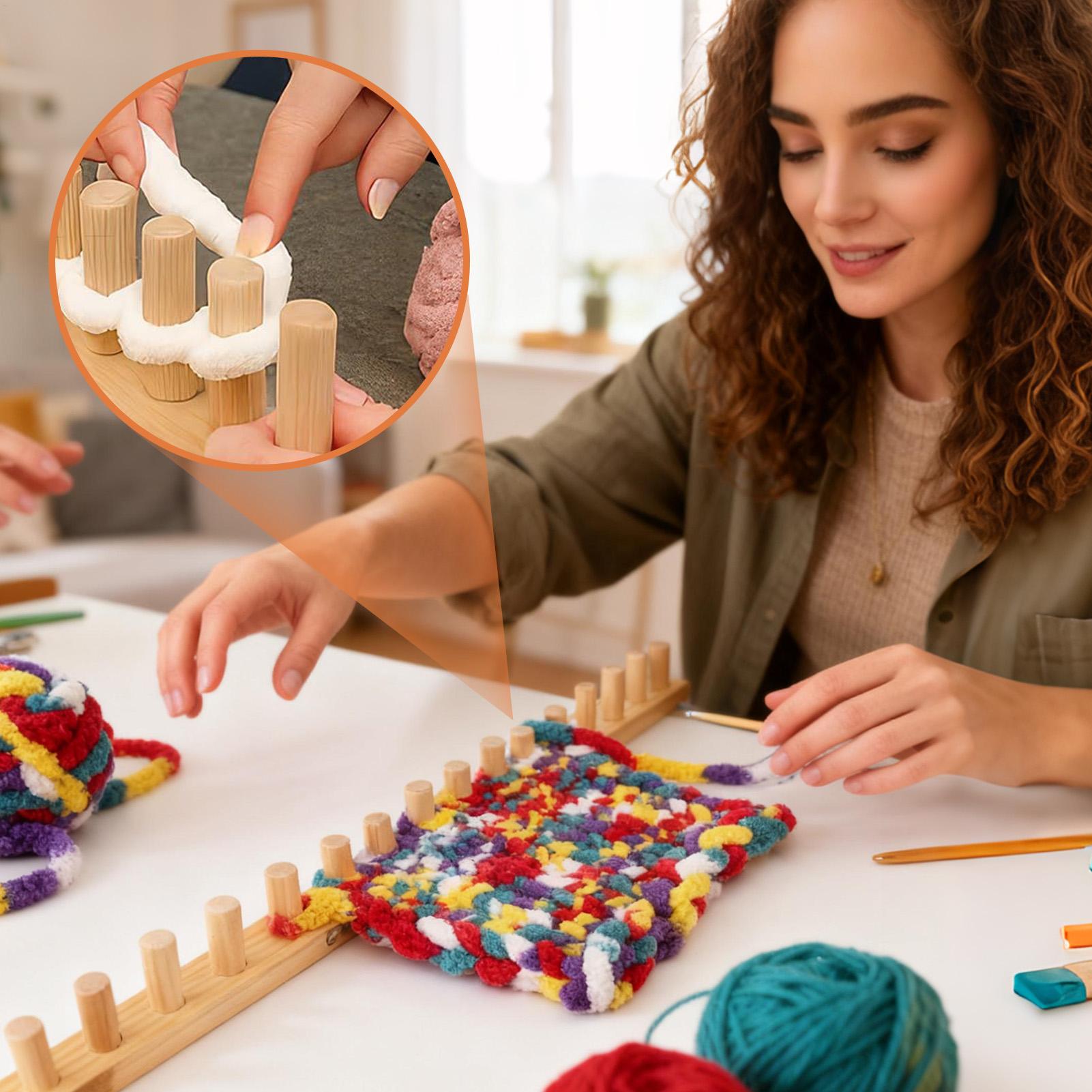 Knitting Loom 35 Inch Wood Chu - Yarn Home Decor 评论和价格