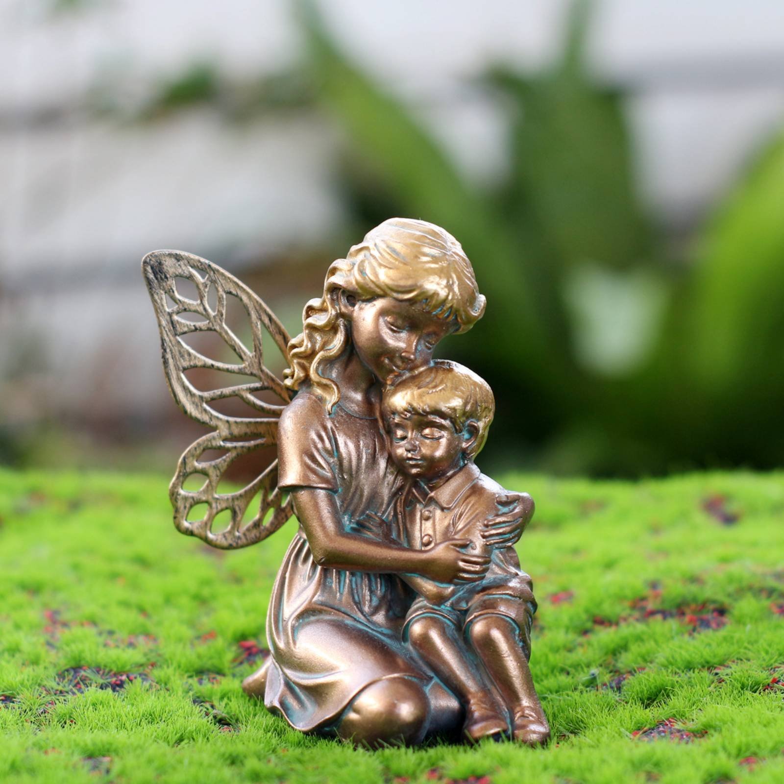 Copper Color Fairy Ornament Lu - Home Decor Garden Ideas 评论和价格