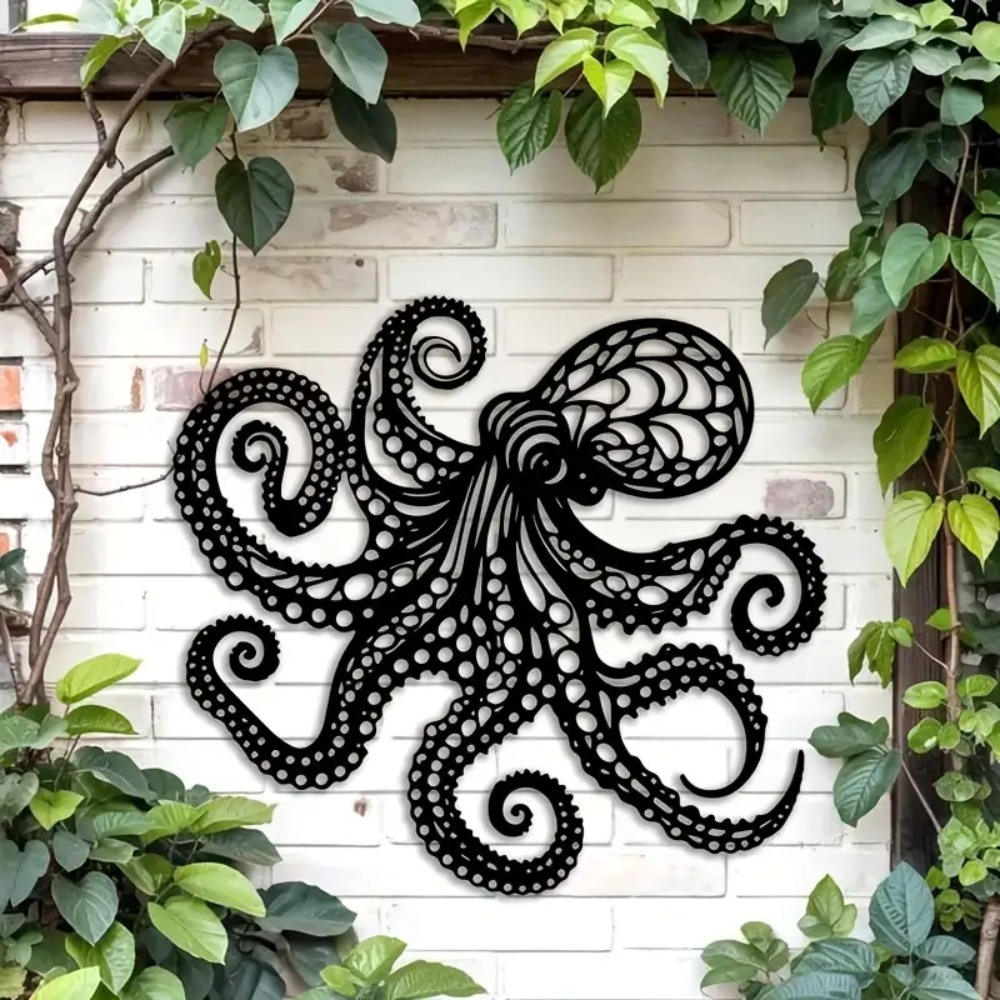 Large Metal Octopus Wall Art S - Victory Home Decor 评论和价格