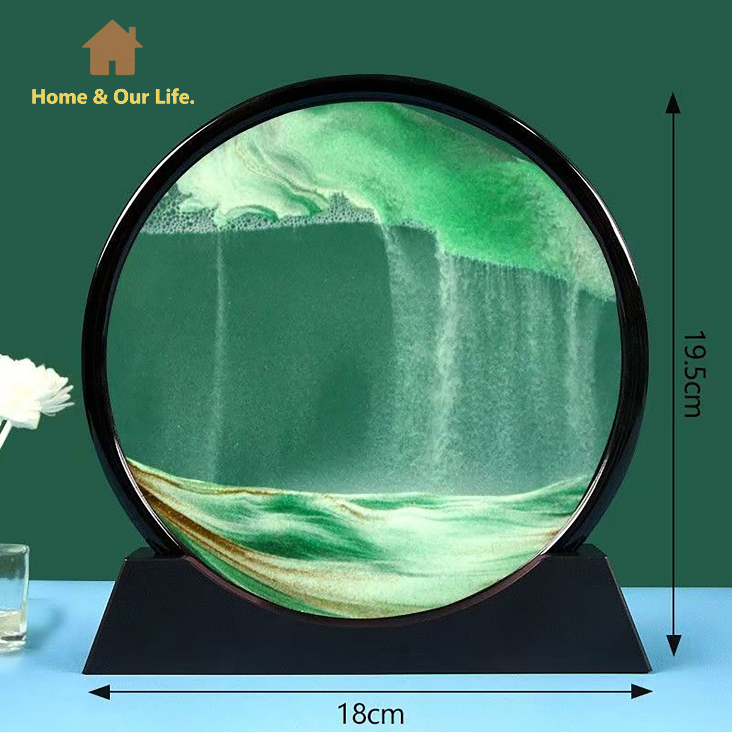 3D Dynamic Flowing Sand Art: U - Yarn Home Decor 评论和价格