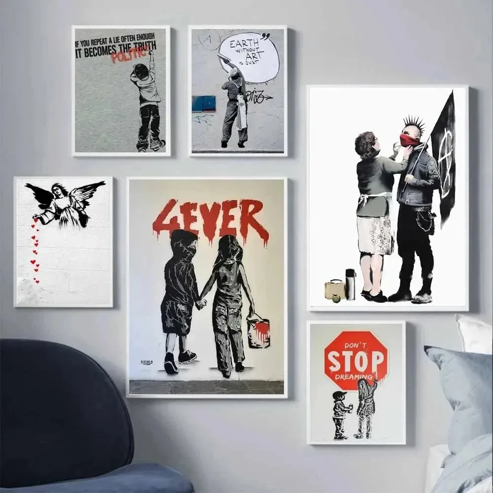 1pc frameless Street Culture G - Home Decor Minimal 评论和价格