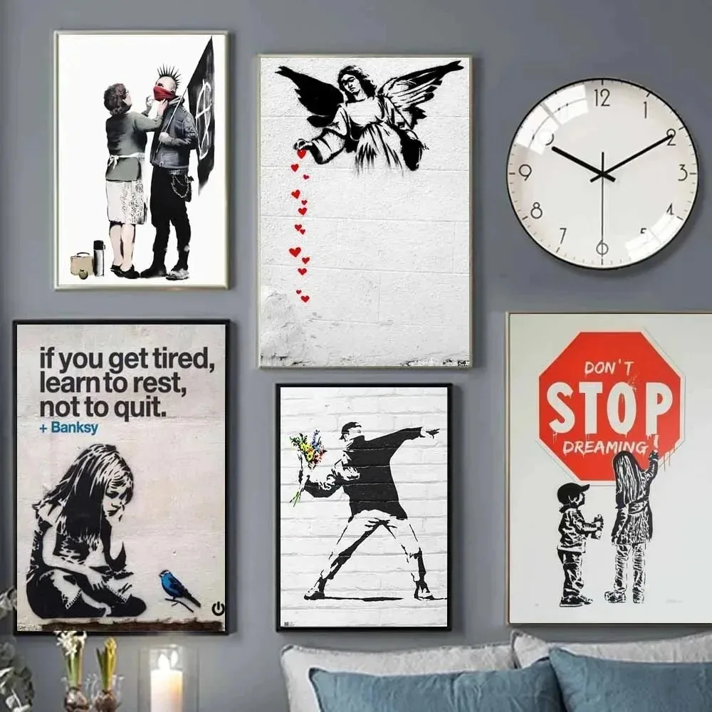 1pc frameless Street Culture G - Home Decor Minimal 评论和价格