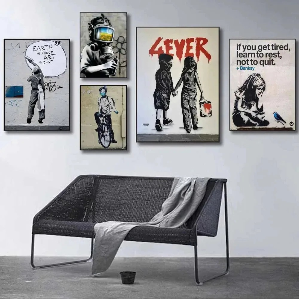 1pc frameless Street Culture G - Home Decor Minimal 评论和价格