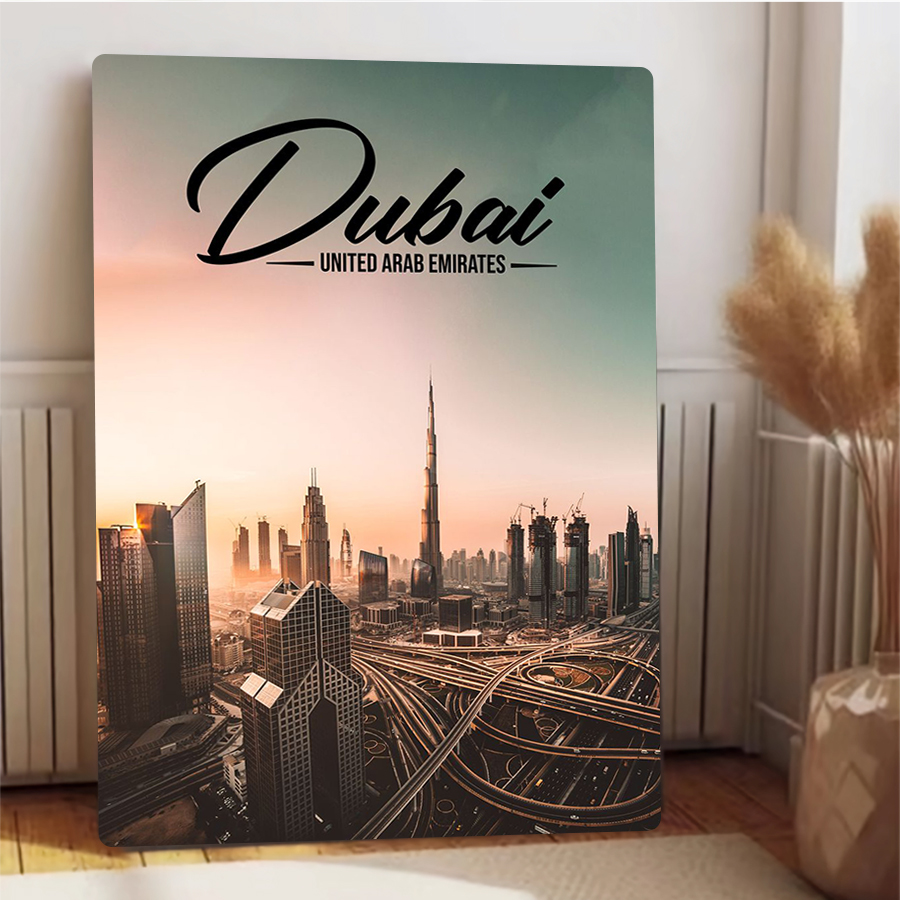 Dubai Cityscape Metal Wall Art - Home Decor Uae 评论和价格