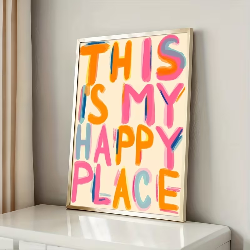 Modern This Is My Happy Place  - Home Decor Reviews 评论和价格
