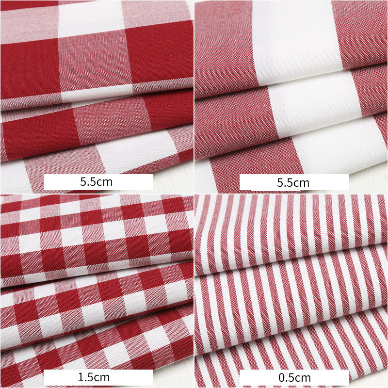 Durable Yarn-Dyed Plaid Cotton - Linen Table Runner 评论和价格