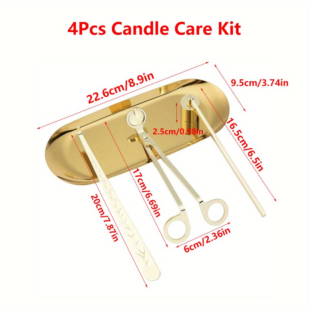 4pcs/set Luxury Candle Care Ki - Home Decor Manufacturers 评论和价格