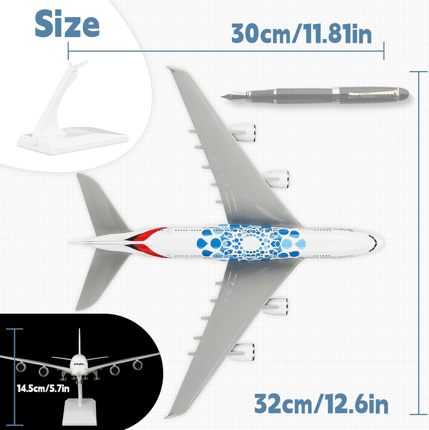 30cm UAE Expo A380 Airlines Di - Home Decor Uae 评论和价格