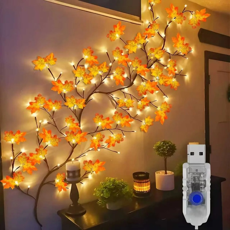 DIY Maple Leaf Rose Pendant US - Home Decor Flowers 评论和价格