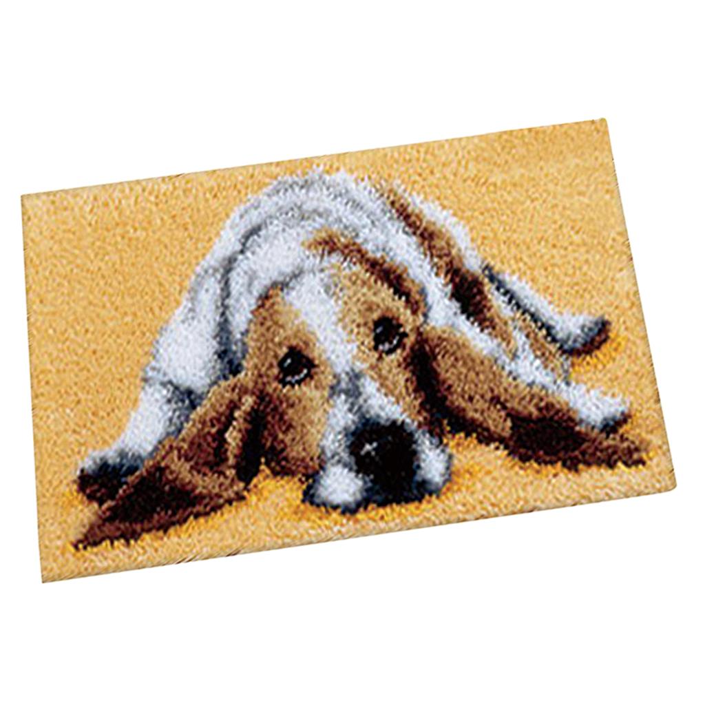 Handmade Latch Hook Rug Canvas - Yarn Home Decor 评论和价格