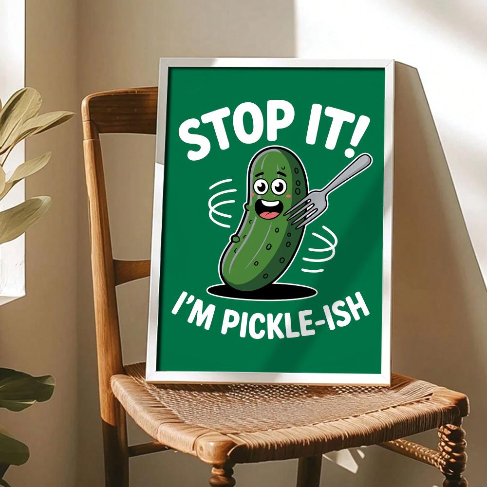 Cucumber Pickle Art Poster Mod - Home Decor Living Room Ideas 评论和价格
