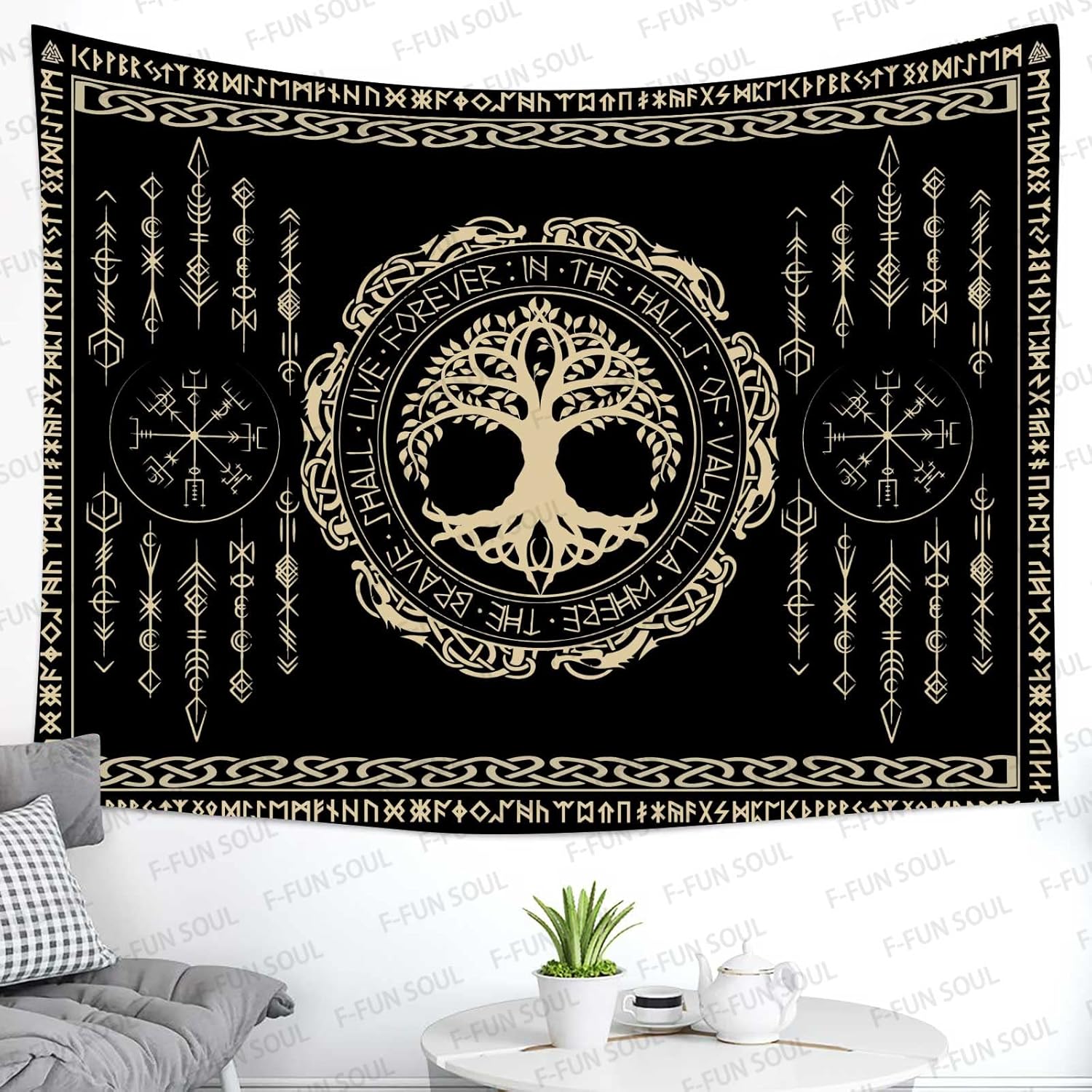 Norse Mythology Tapestry Indie - Aesthetic Tapestry 评论和价格