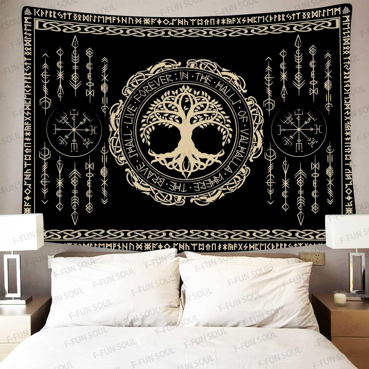 Norse Mythology Tapestry Indie - Aesthetic Tapestry 评论和价格