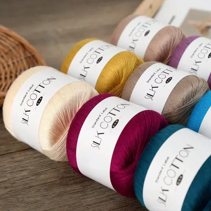 50g/PC Silk Lace Cotton Milk C - Yarn Home Decor 评论和价格