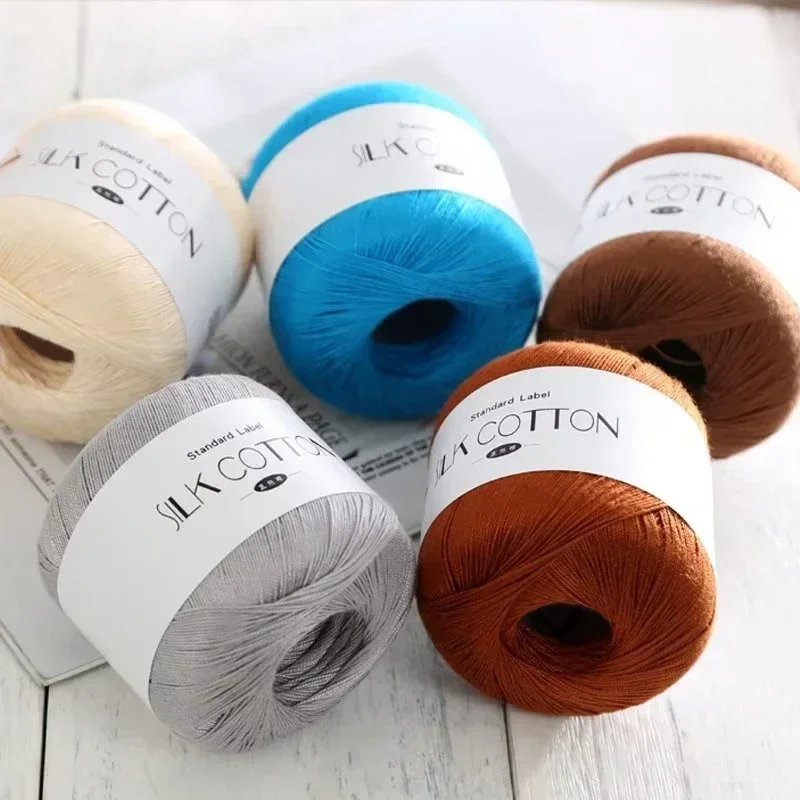 50g/PC Silk Lace Cotton Milk C - Yarn Home Decor 评论和价格