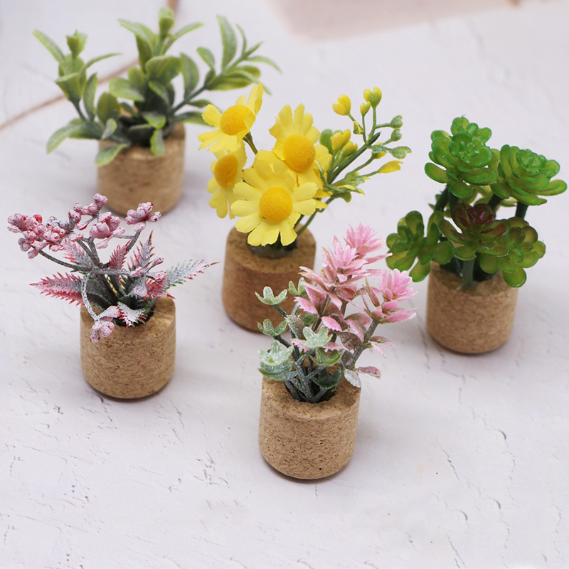 1:12 Dollhouse Simulation Flow - Home Decor Flowers 评论和价格