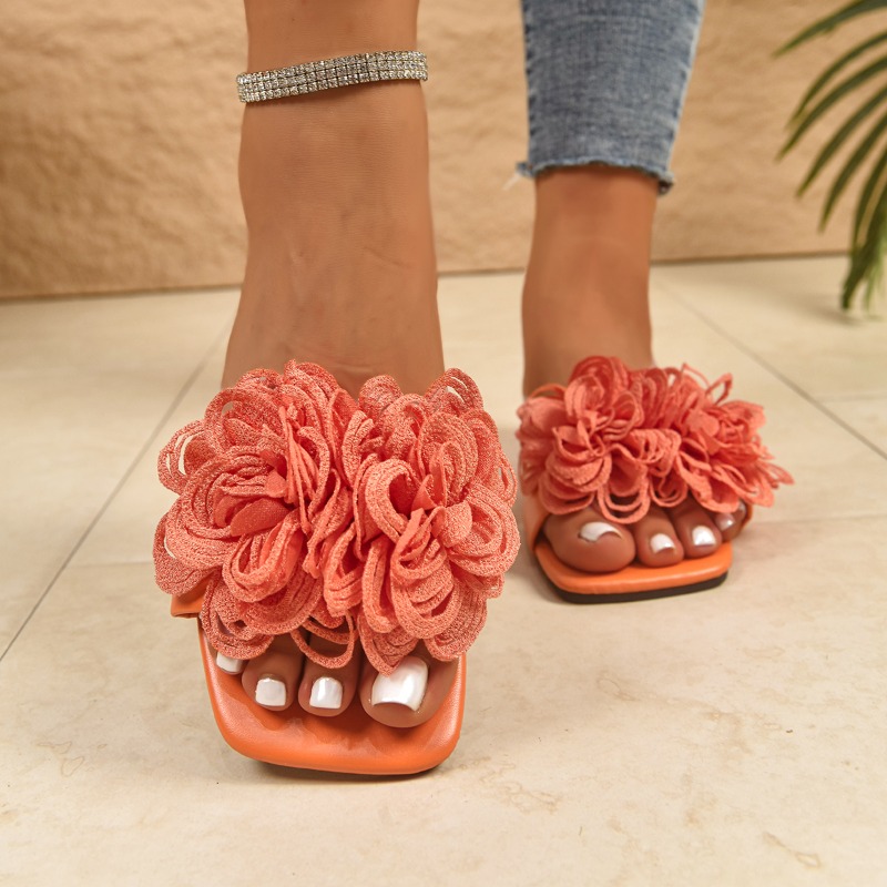 New Summer Women's Square-toe  - Home Decor Flowers 评论和价格