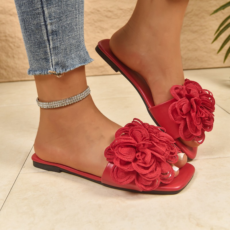 New Summer Women's Square-toe  - Home Decor Flowers 评论和价格