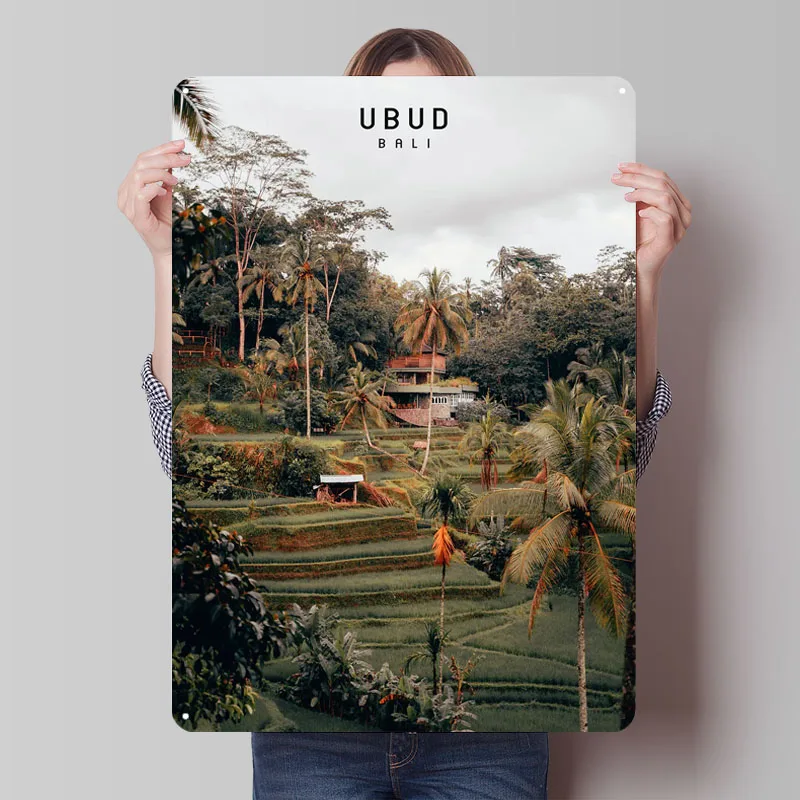 Ubud Sign Famous City Metal Po - Home Decor Ubud 评论和价格