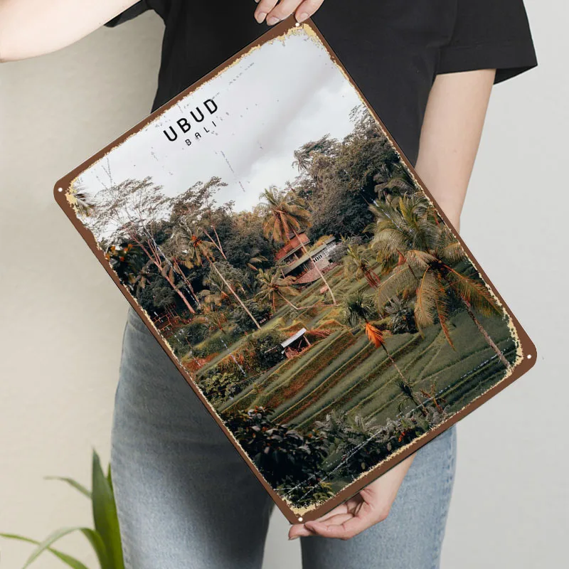 Ubud Sign Famous City Metal Po - Home Decor Ubud 评论和价格