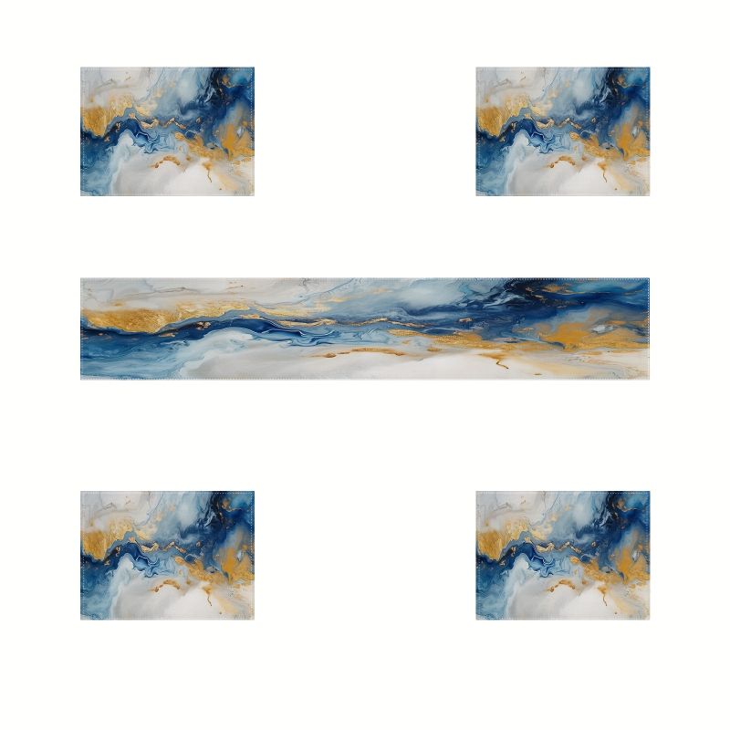 VIKAMA Light Luxury Marble Ins - Linen Table Runner 评论和价格