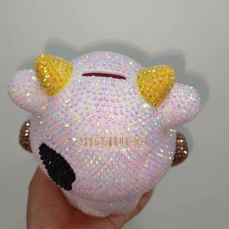 DIY Rhinestone Art Cow Doll To - Home Decor Exhibition 评论和价格