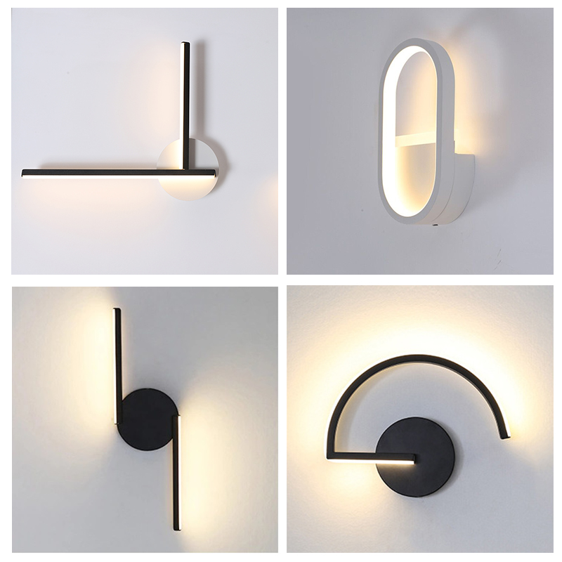 Modern Nordic LED Wall Lamp, M - Home Decor Glass 评论和价格