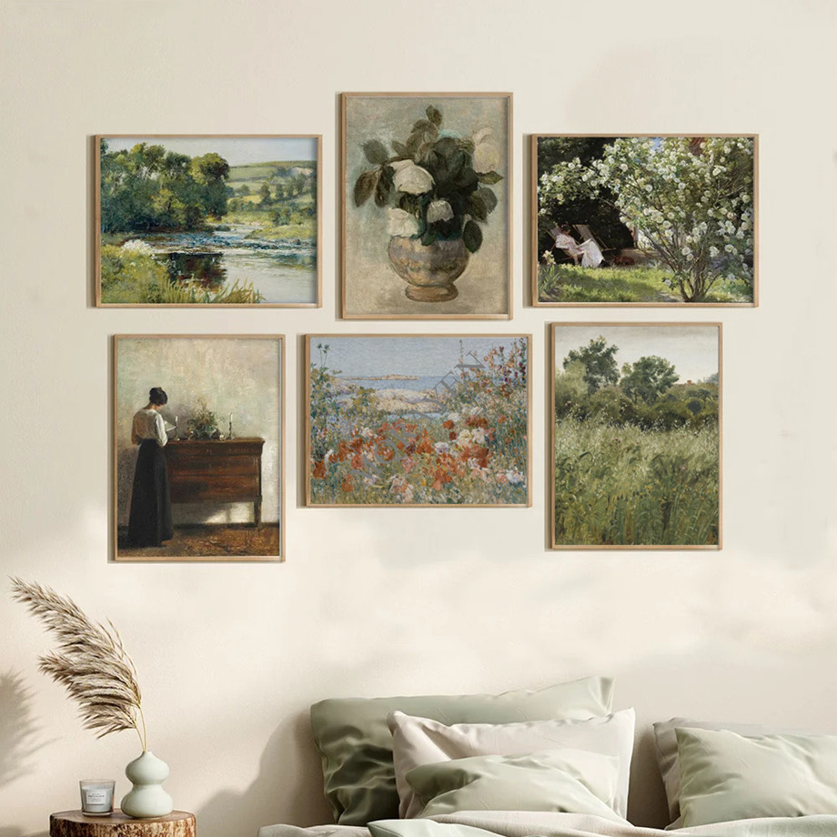 Rural Nature Landscape Wall Ar - Victory Home Decor 评论和价格