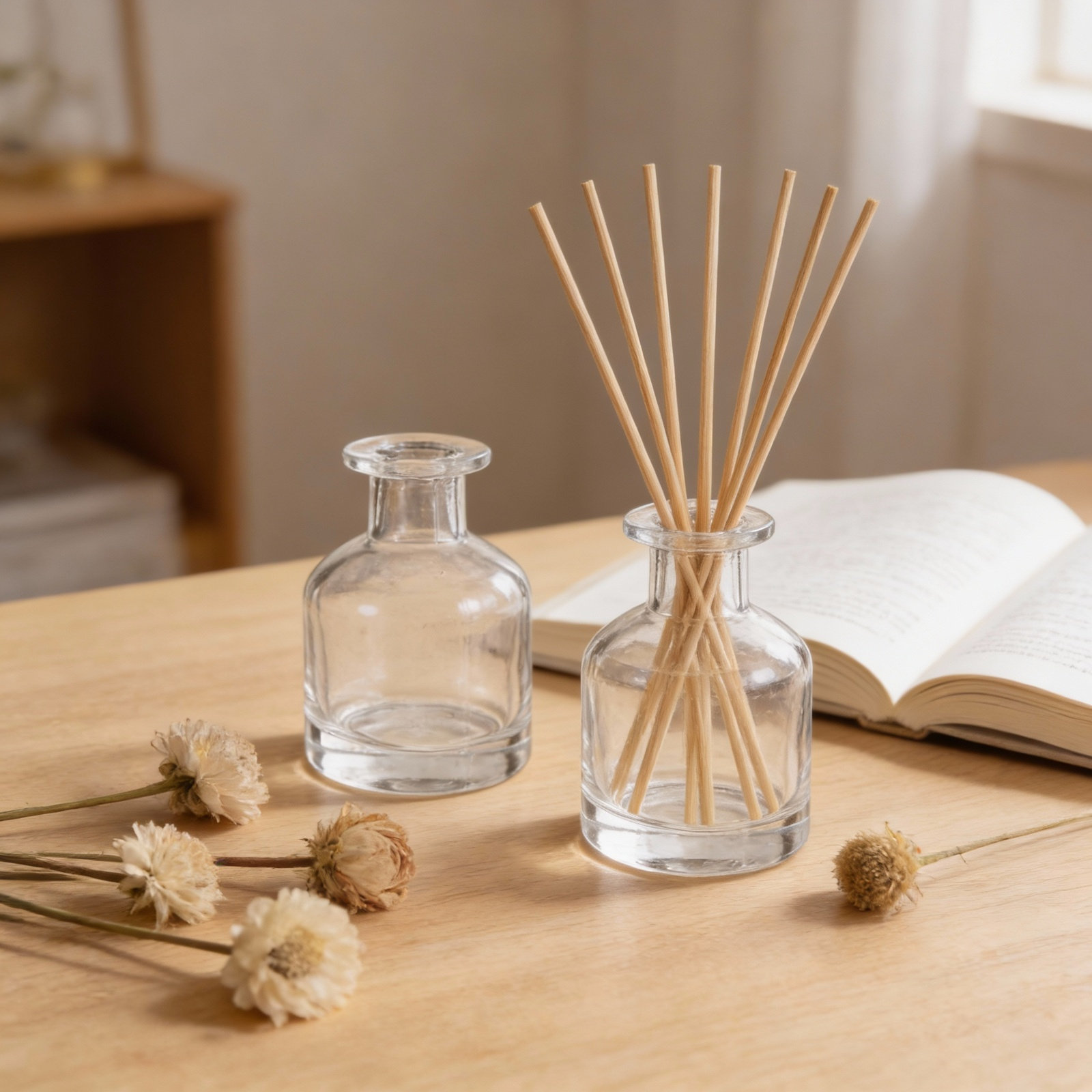 2Pcs Glass Diffuser Bottles Cy - Home Decor Glass 评论和价格