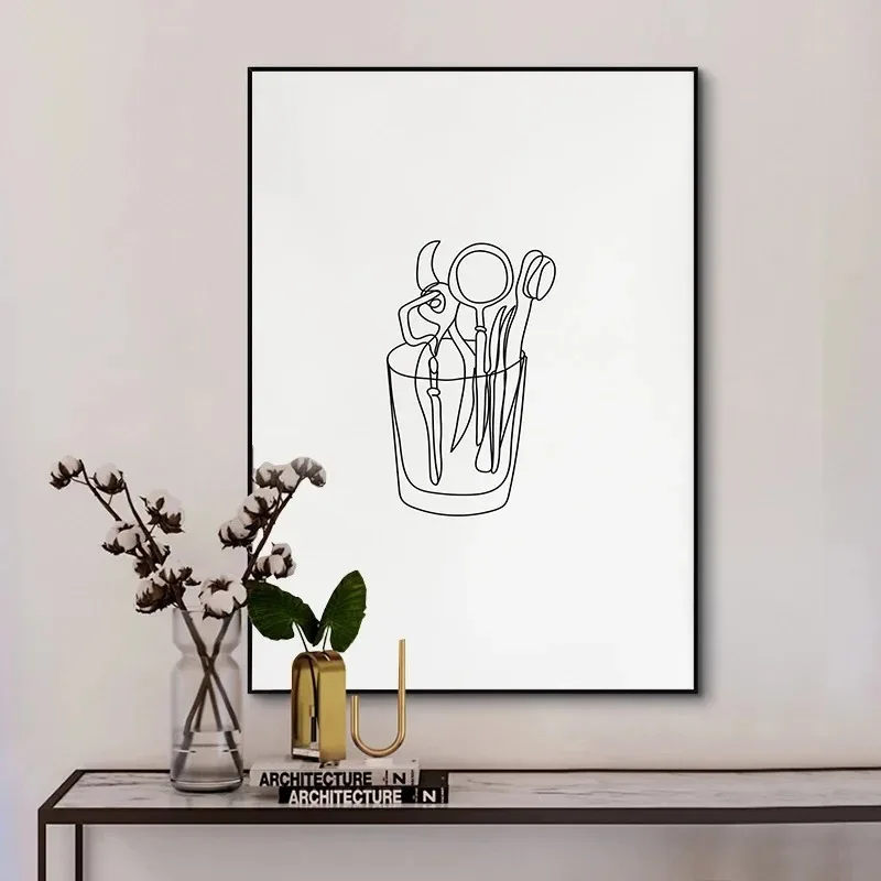 Canvas Painting Wall Art  Pict - Home Decor Minimal 评论和价格